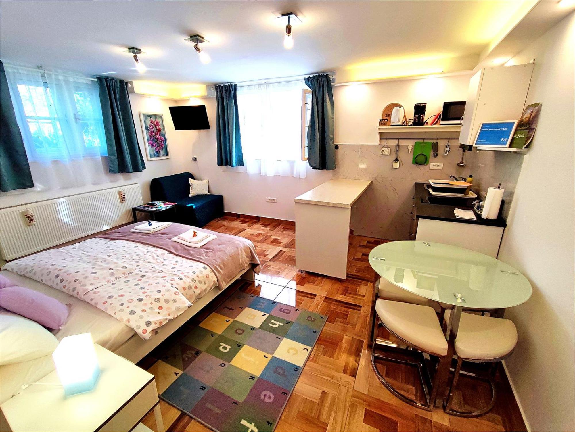 Studio Apartmani L'Art Zagreb Bagian luar foto